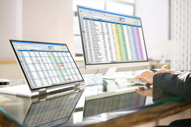 google spreadsheet で会計